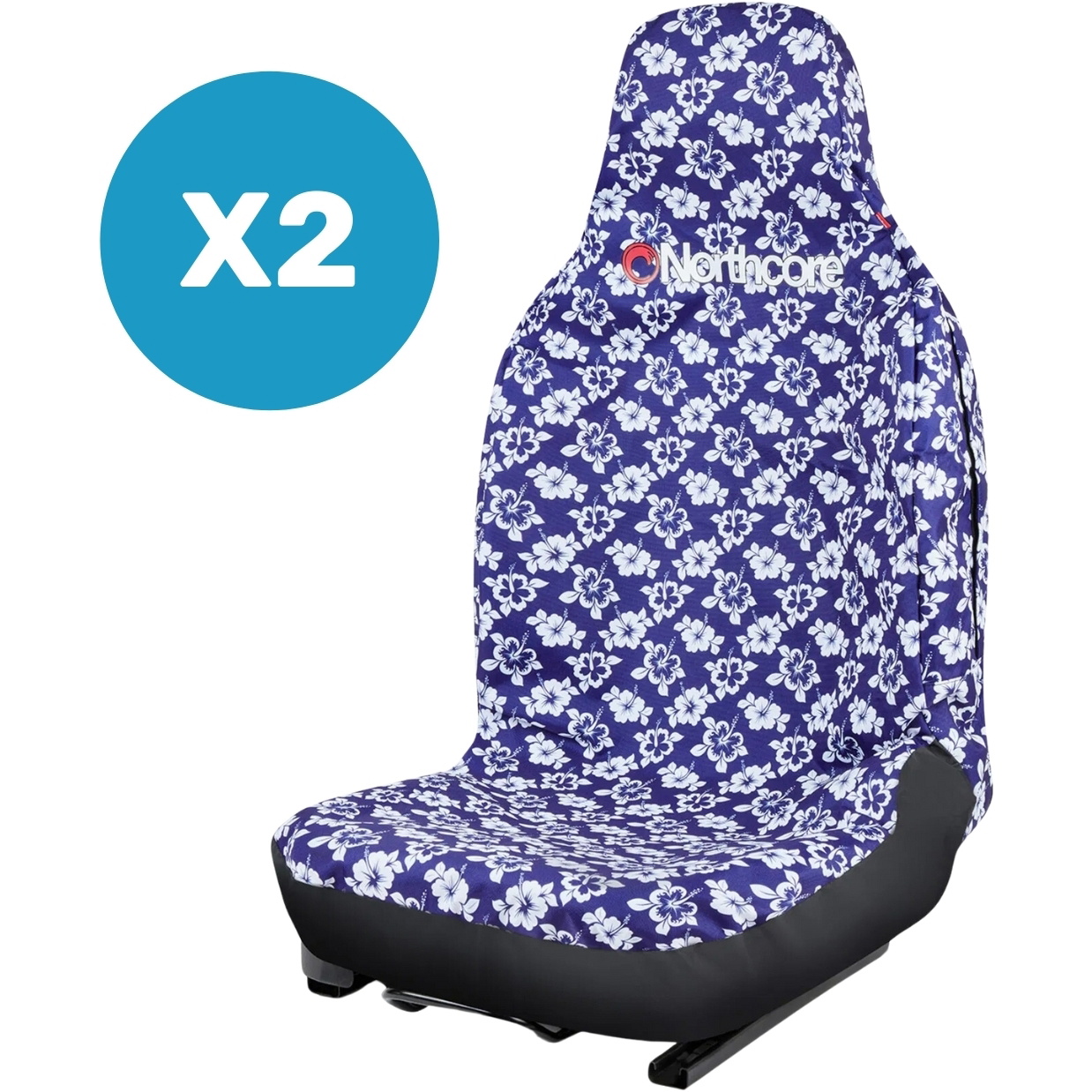 2026 Northcore Waterproof Car Seat Cover Bundle NWCSCH - Hibiscus